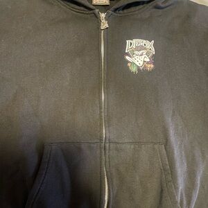 Black Zip Up Sweater for Men
